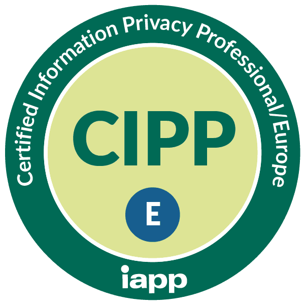 IAPP CIPP/E certification badge